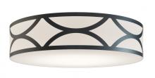 AFX Lighting, Inc. LAKF30LAJUDBK-MS - Lake 30'' LED Flush Mount, 60W, 120-277V, BK w/MS
