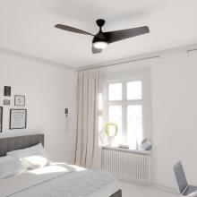 Vaxcel International F0096 - Odell 52-in. Ceiling Fan Black